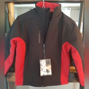 CX2 Extreme Tech Wind & Water resistant 2 tone jacket Red and Black